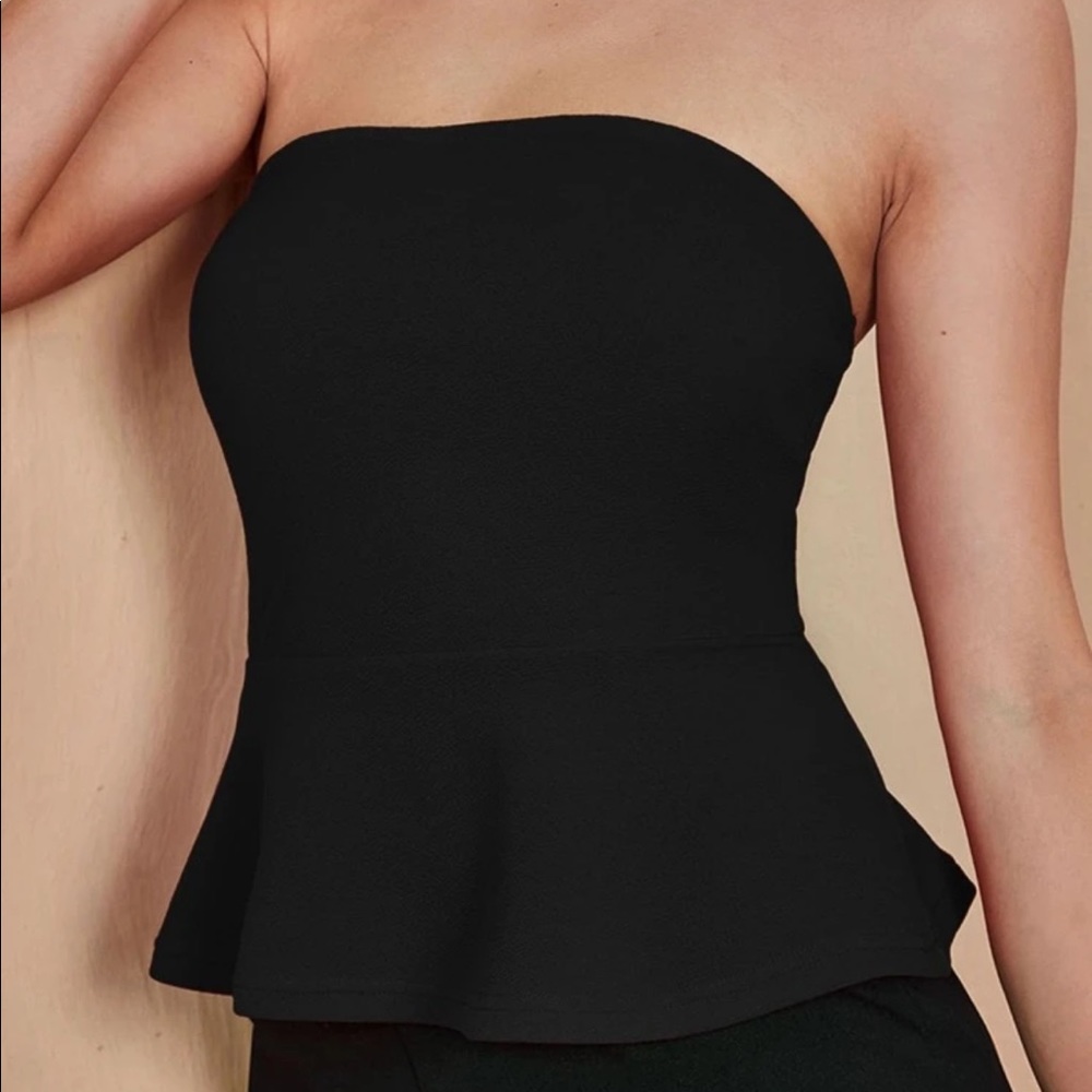 H&M - Tube top blouse / US 6 / Black